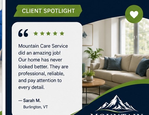 Professional residential house cleaning in Burlington Vermont